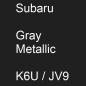 Preview: Subaru, Gray Metallic, K6U / JV9.